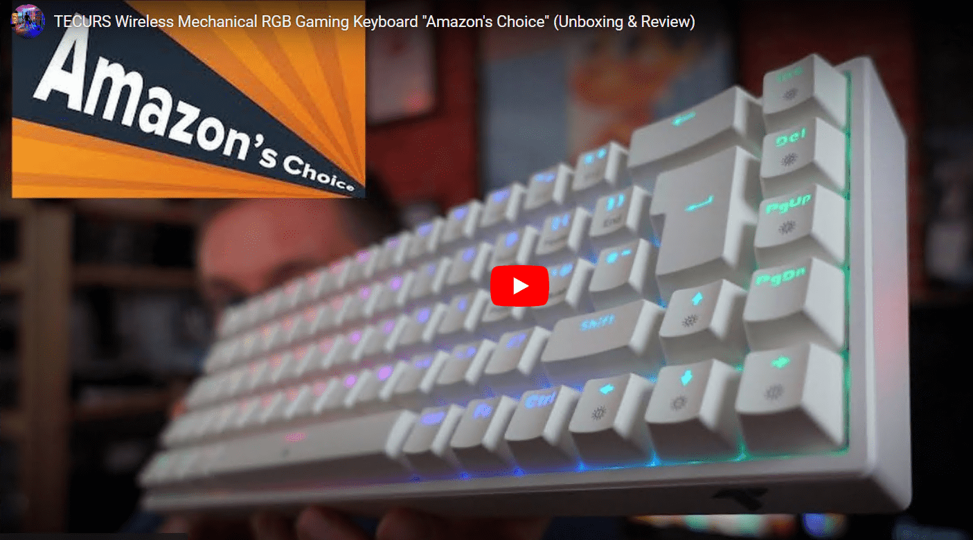 TECURS RGB mechanical gaming keyboard unboxing